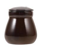 TINEASUR Ceramic Honey Pot Container with Lid, round Coffee- Kimchi Pot for Kitchen and Living Room, Multipurpose Use with Generous Storage Capacity, Elegant and Stylish Design