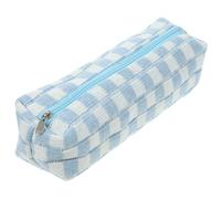 TINEASUR Checkerboard Pencil Pouch Bag for School Season Decor, Polyester | Simple Zipper, Bright Colour, Space Saving Design, for Outdoor Sketching, USB Flash Drives, Glue
