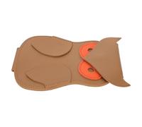 TINEASUR Creative Owl-Shaped Pu Guitar Pick Holder Guitar Pick Storage Organizer Safeguards Easy Access Stylish Design for Performances and Gigs