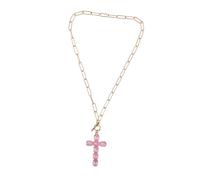 TINEASUR Cross Hip Hop Pendant Necklace for Men Lightweight Rhinestone Jesus Cross Chain Bold Minimalist Jewelry for Christians Unique Unisex Accessory for Daily Wear