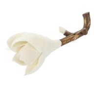 TINEASUR Delicate Ceramic Magnolia Shaped Incense Holder for Sticks Unique Decorative Aroma Burner Creative Retro Fashion Design for Home Table Centrepiece Anxiety and Stress Relief