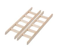 TINEASUR Diy Decor Mini Ladders Wooden Ladder Decor Dolls House Furniture Fairy Garden Kit