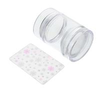 TINEASUR Double-ended Silicone French Nail Stamper with Butterfly Pattern Nail Art Stamping Plates and Scraper Tool for Manicure Polish Transfer