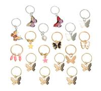 TINEASUR Dreadlock Accessories Zinc Alloy and Acrylic Easy to Put and Take 18pcs Butterfly Braid Hair Jewelry Creative Style for Fashion Show or Prom for Women