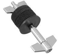 TINEASUR Drum Cymbal Stacker Mount Accessory for Drum Kit Silver Alloy Material with Felt Pads Easy Installation Allows Multiple Cymbals to Be Stacked