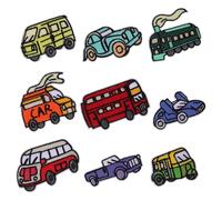 TINEASUR Embroidered Applique Sewing Patches with Bright Appearance Cotton Material 9pcs for Clothes Suitable for Cushions and Sweaters Decoration, for Home and Activities