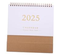 TINEASUR English Desk Calendar with Sturdy Double Wire Binding Thick Paper for Smooth Writing Academic Year Planner for Office Home Desktop Decoration and Daily Organization