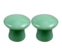 TINEASUR Facial Beauty Massagers Comfortable to Massage Green Aventurine Mushroom Shaped 2pcs Smooth Massaging Stone Relaxing Massaging for Face and Body