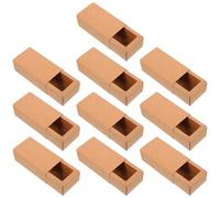 TINEASUR Foldable Kraft Paper Cosmetic Packaging Boxes for Makeup Storage and Present Decoration 10pcs 8.5x3.5x3.5cm Small Drawer Wrap Boxes with Lid for Lipstick Essential Oil Bottles