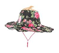 TINEASUR Foldable Women Travel Hat Portable Bamboo Wide Brim Sun Shade Hat for Beach Outdoor Vacation with Breathable Design and UV Protection