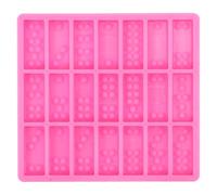 TINEASUR Food Grade Silicone Domino Mold for Baking Fondant Cake Decoration Flexible Non-Stick Candy and Cupcake Mould for Oven Refrigerator Dishwasher Safe Material for Chocolate Jelly