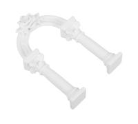 TINEASUR Garden Model Archway Miniature Roman Column Arch Model DIY Diorama Supplies for Fairy Garden Archway White Plastic Arch with Straightforward Design and Educational Value Realistic