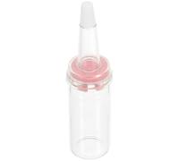 TINEASUR Glass Feeding Bottle Small Nursing Bottle with Silicone Supple Pacifier 10ml for Hamsters and Sugar Gliders for Feeding Small Animals on Farms