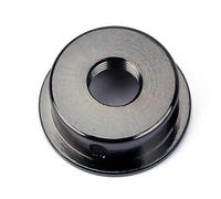 TINEASUR Gt151 with 2 Screws in Black Metal Electric Guitar Jack Plate Fits Metric Threaded 6.35mm Mono Panel Mount Jack Sockets and Standard 22mm Diameter Hole for Tl Guitar
