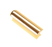 TINEASUR Guitar Slide Bar with Heavy Plating and Unique Design Golden Stainless Steel Hawaii Semi Facilitates Movement across Strings, for Electric Guitar Accessories and Lap Slide Playing