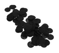 TINEASUR Hair Accessories Handmade Non-woven Fabric 400pcs Black 25mm Patch Set for Decorative Headbands Hairpins Hair Ties Craft Supplies Headdress for Women