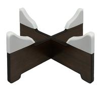 TINEASUR Hand Pan Drum Tongue Drum Holder Wooden Stable Stand for Floor Use Silicone Support Rack for Playing and Storage Random Color