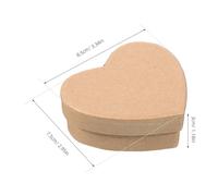 TINEASUR Heart Shaped Kraft Paper Treat Boxes for Valentine's Day and Weddings, Versatile Storage Boxes with Unique Design, Charming Khaki Paper Packaging for Small Items and Sweets