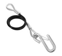 TINEASUR Heavy Duty Trailer Safety Cable 3500lbs with Snap Hook, Spring Steel Tow Rope for Car and Boat Towing, Sturdy Towing Accessory for Trucks, Suvs, and Trailers