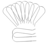 TINEASUR Hot Curler Clips for Secure Styling and Volumizing 16pcs for Hair Rollers Stainless Steel Comfortable to Touch Replacement Clips Silver Hair Roller Pins