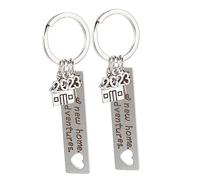 TINEASUR Housewarming Keychain Set New Home Ornament Keyring Pendants for First Time Homeowners