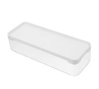 TINEASUR Laundry Pod Dispenser Dryer Sheet Dispenser 11.00x3.93x2.63in Pet Container with Airtight Seal Sleek Minimalist Design for Laundry Room Organization