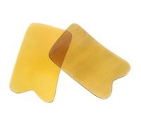 TINEASUR Massage Plates with Ox Horn Creative Square 2pcs for Scraping Therapy Spa and Acupuncture Use to Remove Muscle Tension and Protect Skin Random Random Color Facial Muscles