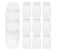 TINEASUR Medicine Storage Bottles Portable and Small Object Containers with Caps 50ml 12pcs Travel Medication Organizer to Maintain Freshness