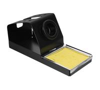 TINEASUR Metal Soldering Iron Stand Holder with Sponge Universal 8-Hole Desktop Mount for Wood Burning Pens Pyrography Workshop Tools Organizer