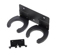TINEASUR Microphone Sturdy Metal Holder with for Mic Double Hook Stable Wall-mounted Positioning in and Stand Clip Rack for Hanging Microphones Church Home