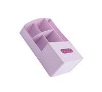 TINEASUR Multi Functional Plastic Desktop Tissue Box and Cosmetics Storage Organizer Practical Makeup Storage Canister Nordic Purple Durable Case