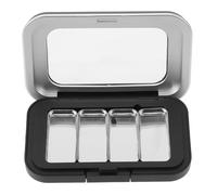 TINEASUR Multi-Grid Empty Makeup Pallet Multi-Grid Eyeshadow Box 3.14x1.97x0.43in Easy to Take Safe Plastic and Iron Stylish Simple Design for Travel Use Gift for Girlfriend and Mom