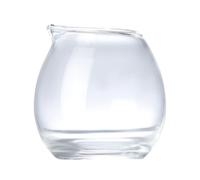 TINEASUR Multi-Purpose Glass Milk Storage Cup with Easy Pouring Feature, 20ml Mini Coffee Latte Art Jug for Coffee Shops and Food Stores with Beautiful Appearance