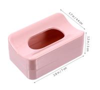 TINEASUR Nail Art Glitter Storage Box with Brush Pink Shiny Nail Powder Container for Glitter and Powder