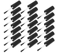 TINEASUR Nail Polish Brush Replacement Set Soft Bristles with Caps 20 Pcs and Comfortable Grip for Gel Polish Bottles Suitable for DIY Nail Art and Manicure Use