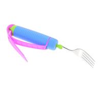 TINEASUR Non-Slip Adaptive Fork with Stainless Steel and Silicone Materials, Convenient to Hold and Portable Eating Utensil for Elderly and Disabled Adults for Home Out Use