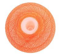TINEASUR Orange Globe Lampshade Decorative Hanging Lamp Shade with G9 Thread Plastic Round Ball Light Shade Easy to Maintain and Enhance Ambiance for Bar or Table Lamp
