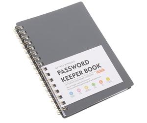 TINEASUR Password Secure Website Login Management with Coiled Notebook Colorful Alphabetical Tabs Practical A6 Password Organizer Made of Pp and Paper for