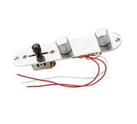 TINEASUR Patterned Metal Control Plate with Pre Wired Potentiometer Harness Guitar Wiring Harness Compatible with Models Circuit Board for Guitar Supplies and DIY Replacement