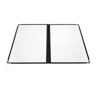 TINEASUR Planner Cover Loose Leaf Ring Binder PVC Menu Price Book Shell with Rounded Corner Creative Appearance High Penetration Easy to Clean Portable Restaurant Menu Holder