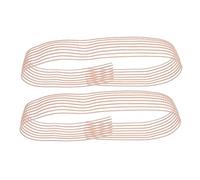 TINEASUR Pointe Shoes Comfortable Stretch Ribbon Elastic Bands 2pcs Ballet with Reinforced Invisible Design, Pink Elastic Rubber Band for Ballet and Modern Dance for Women Beginners
