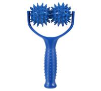 TINEASUR Portable Lightweight Handheld Massage Roller Stick in Blue for Home and Travel Use, Manual Body Massaging Tool Made of Sturdy PVC for Muscle Relaxation and Stress Relief