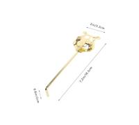 TINEASUR Portable Metal Trumpet Lyre Music Holder Clip Marching Band Score Clamp for Trumpet Cornet Sturdy Non-slip Instrument Accessory Easy to Install and Remove Gold Finish