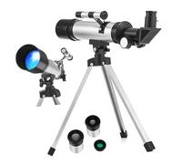 TINEASUR Portable Refractor Telescope with Adjustable Height Tripod 60mm Lens Precision Focus System Multipurpose for Astronomy and Terrestrial Viewing Quick Assembly Weather Resistant