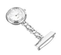 TINEASUR Practical Nurse Pocket Watch Large Dial Alloy Clip-On Diamond-Decorated Fob Watch for Women Suitable for Nursing Students and Medical Use