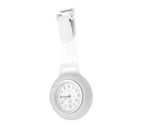 TINEASUR Professional Nurse Pocket Watch Multi-Function Silicone Clip White Portable Medical Nurse Accessory for Healthcare