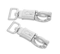TINEASUR Quick Release Panic Snap Hooks High Strength Lightweight Clips Zinc Alloy for 2pcs Silver Polished Horse Reins and Belts for Trail Rides and Training