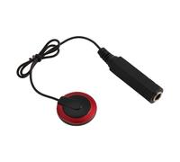 TINEASUR Red Acoustic Guitar Pickup Soundhole Transducer with Eq, Abs Material, Easy Installation, Non-damaging Design, Accessory for Folk and Classical Guitars