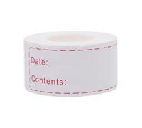 TINEASUR Removable Sticky for Food Containers Storage Raflacoat with Labels Self-Adhesive Material, 1 Roll of 150pcs Date Recording Labels, for Grocery Stores and Home Use