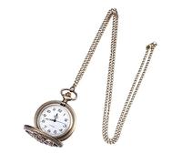 TINEASUR Retro Quartz Pocket Watch Vintage Classic Zinc Alloy Hollowed-Out Design Easy to Read Information Suitable for Men’s Clothing Decoration